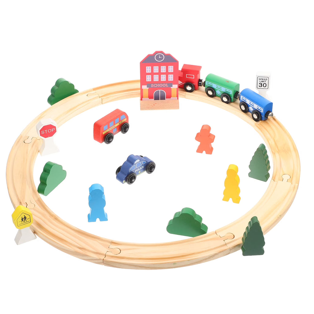 Kids Wooden Train Set Toy F210098