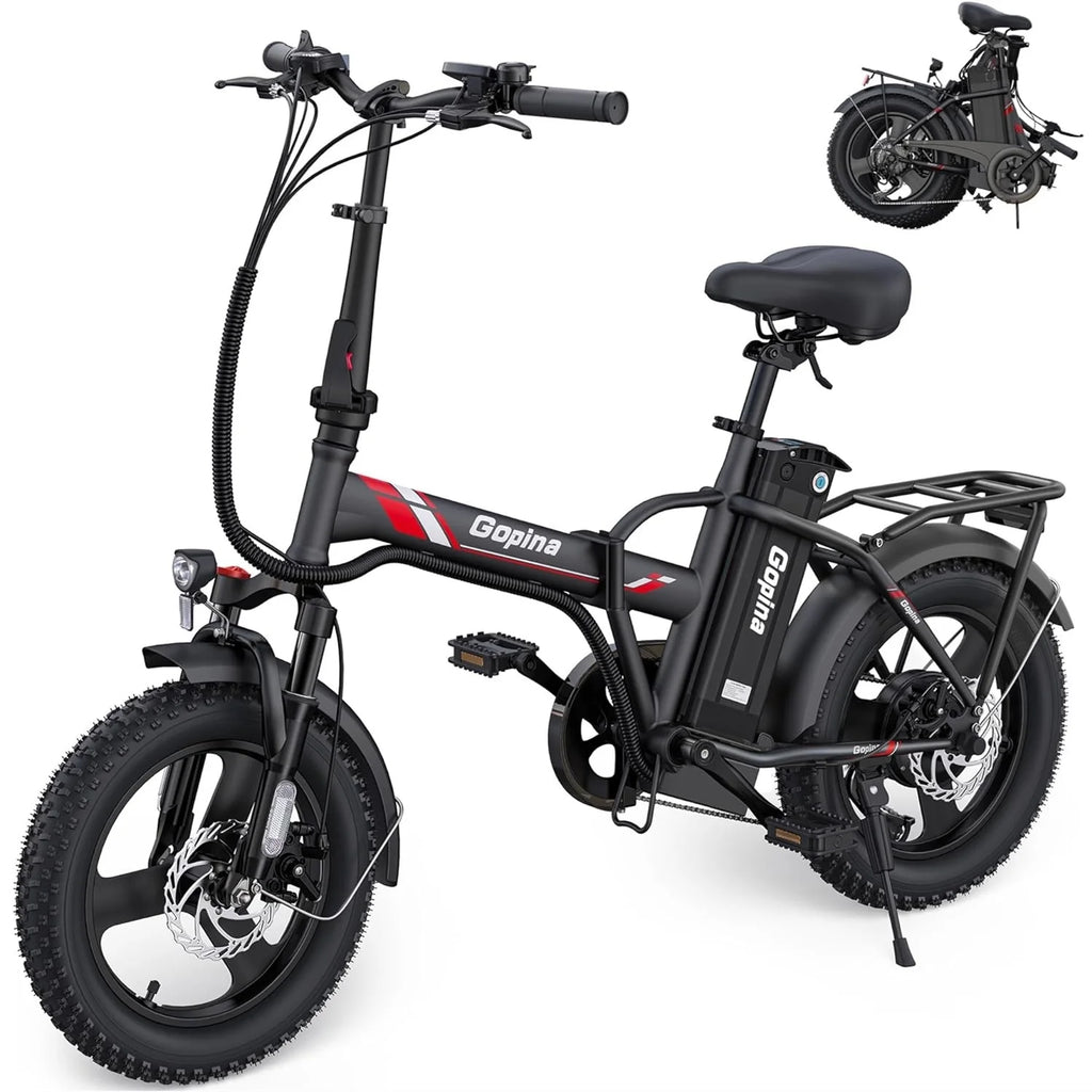 350W Folding Electric Bike 16 x 3.0 Fat Tire L499469