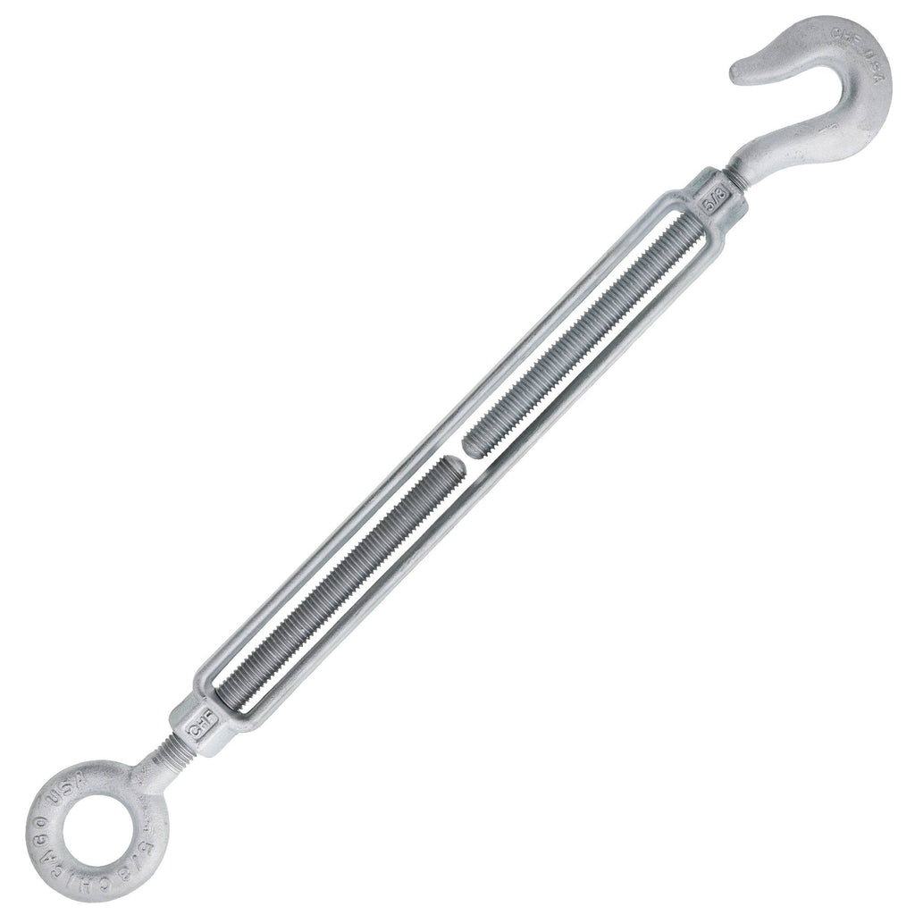 5/8 x 9 Hot Dip Galvanized Hook x Eye Turnbuckle T577