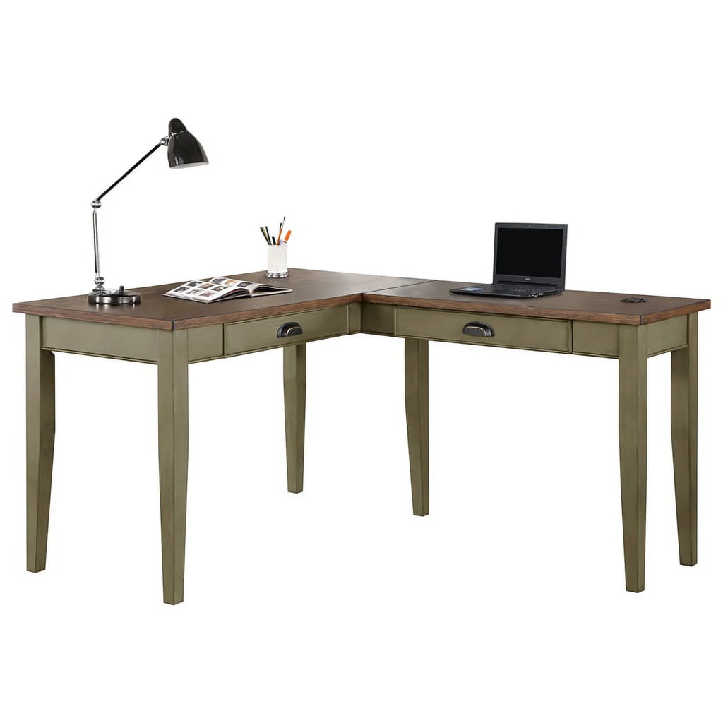 L-shaped Wood Writing Desk N6125