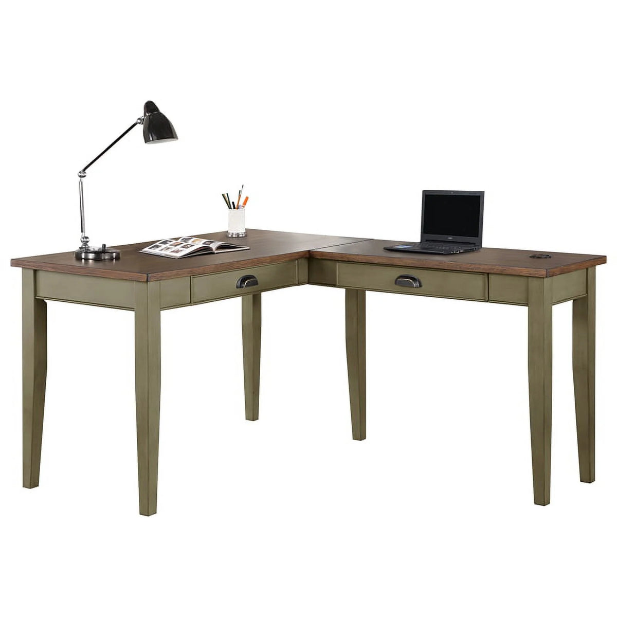 L-shaped Wood Writing Desk N6125