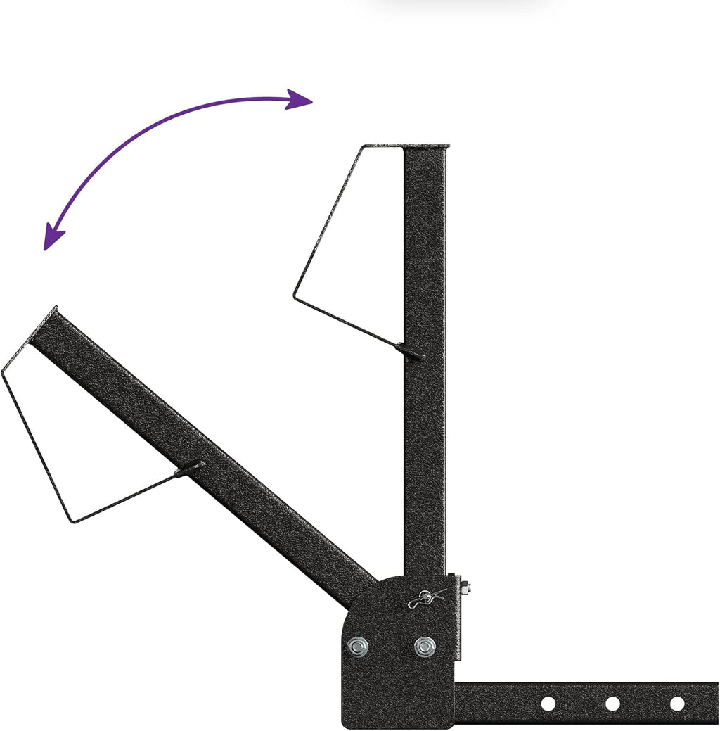 Foldable Trailer Hitch Tire Carrier for 2-inch Receiver N8013