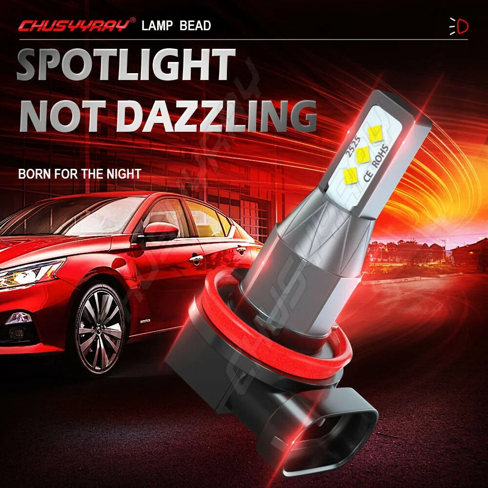 6x LED Headlights Hi/Low Beam Fog Light Bulbs 6000K V9769