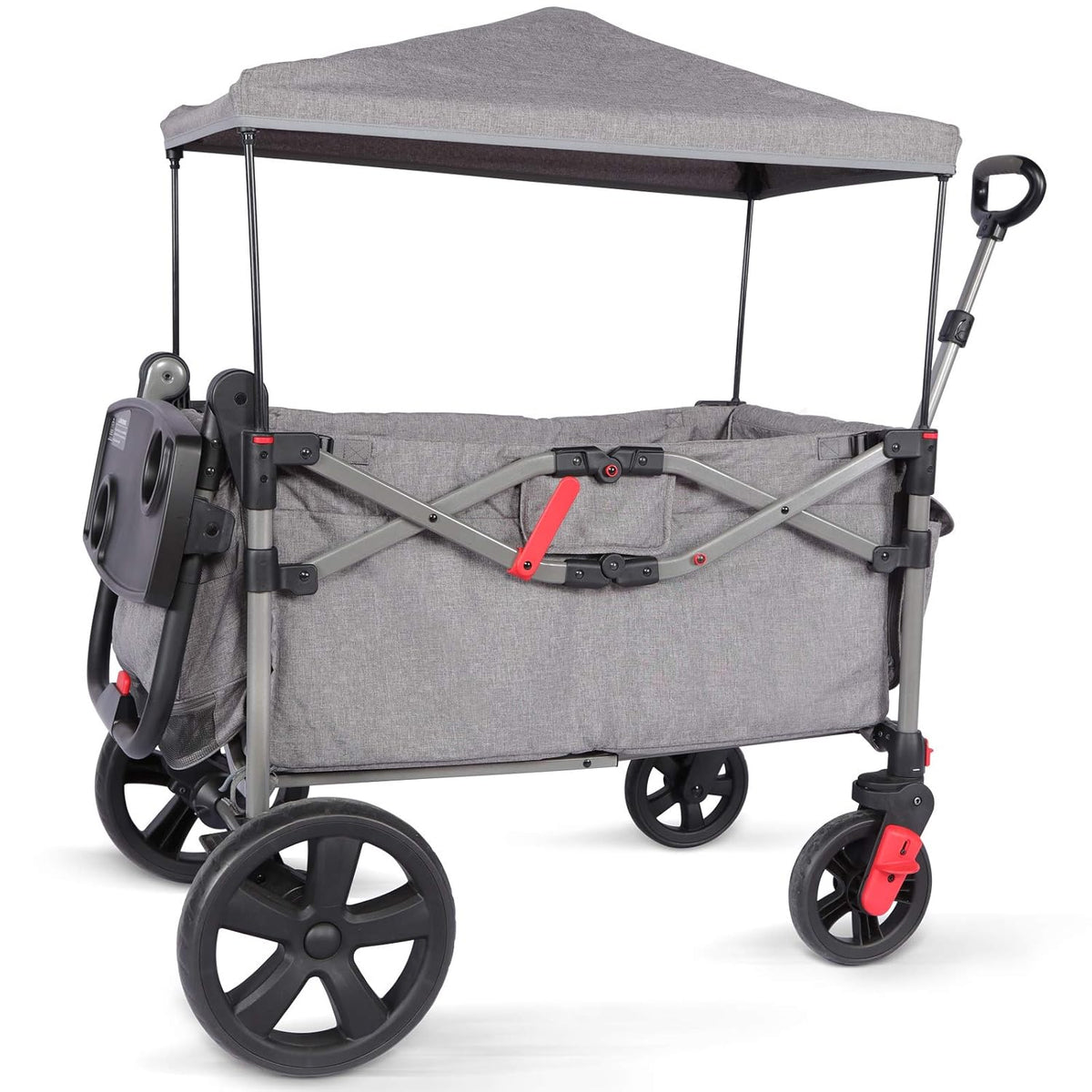 Foldable Wagon with Adjustable Handle Bar and Canopy K721