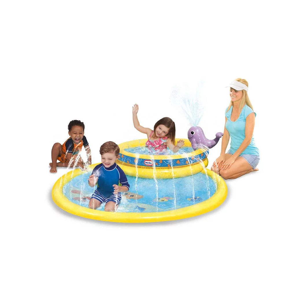 Round Splash Pool with Whale Sprinkler and Spray Mat M154286