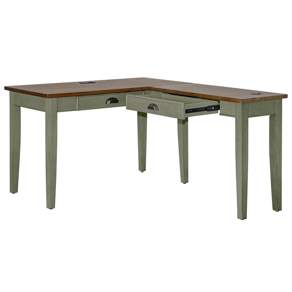 L-shaped Wood Writing Desk N6125