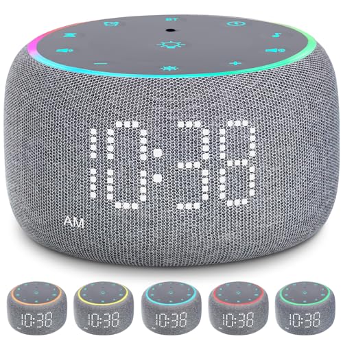 White Noise Machine Alarm Clock with Bluetooth Speaker S471108