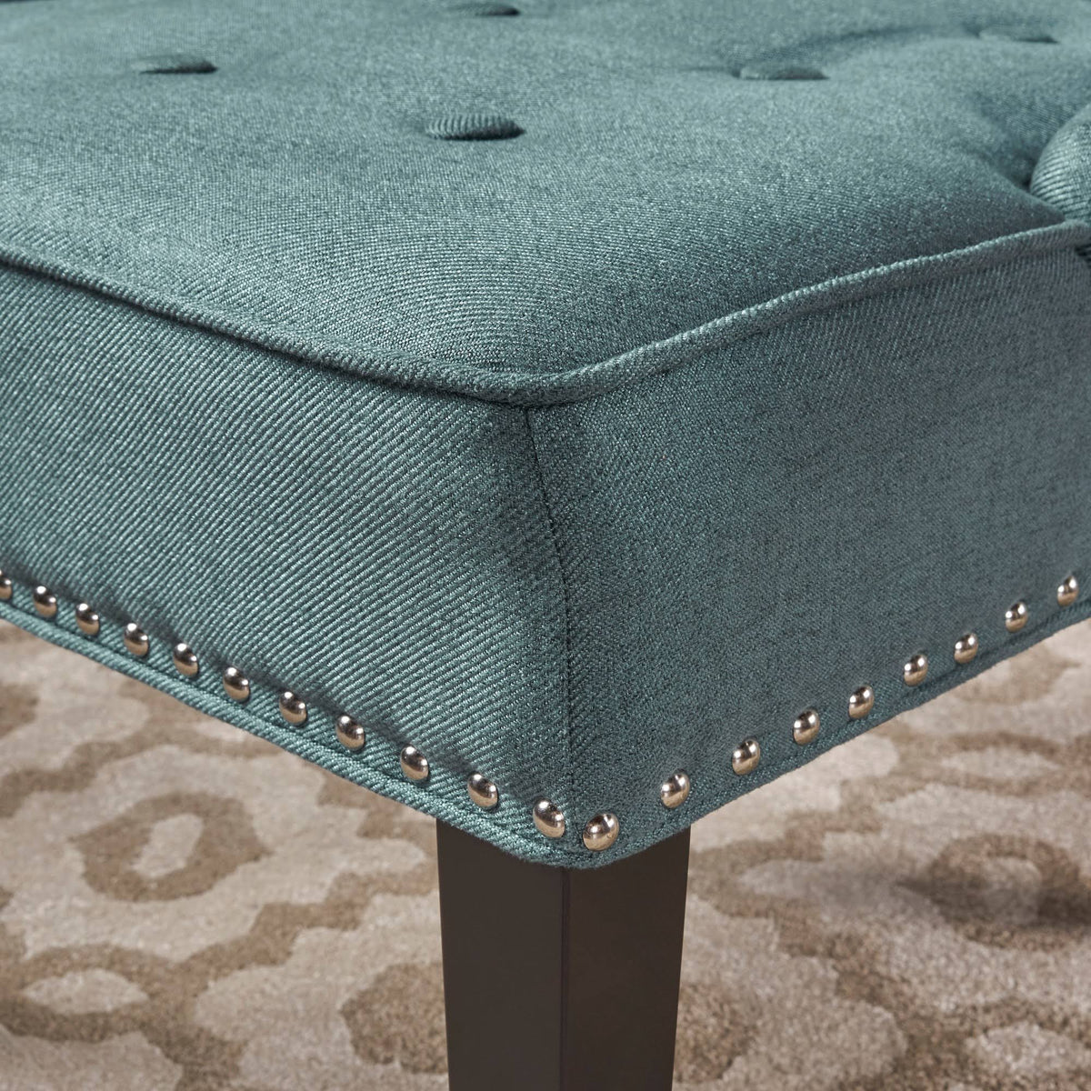 Dark Teal Fabric Occasional Chair F89239