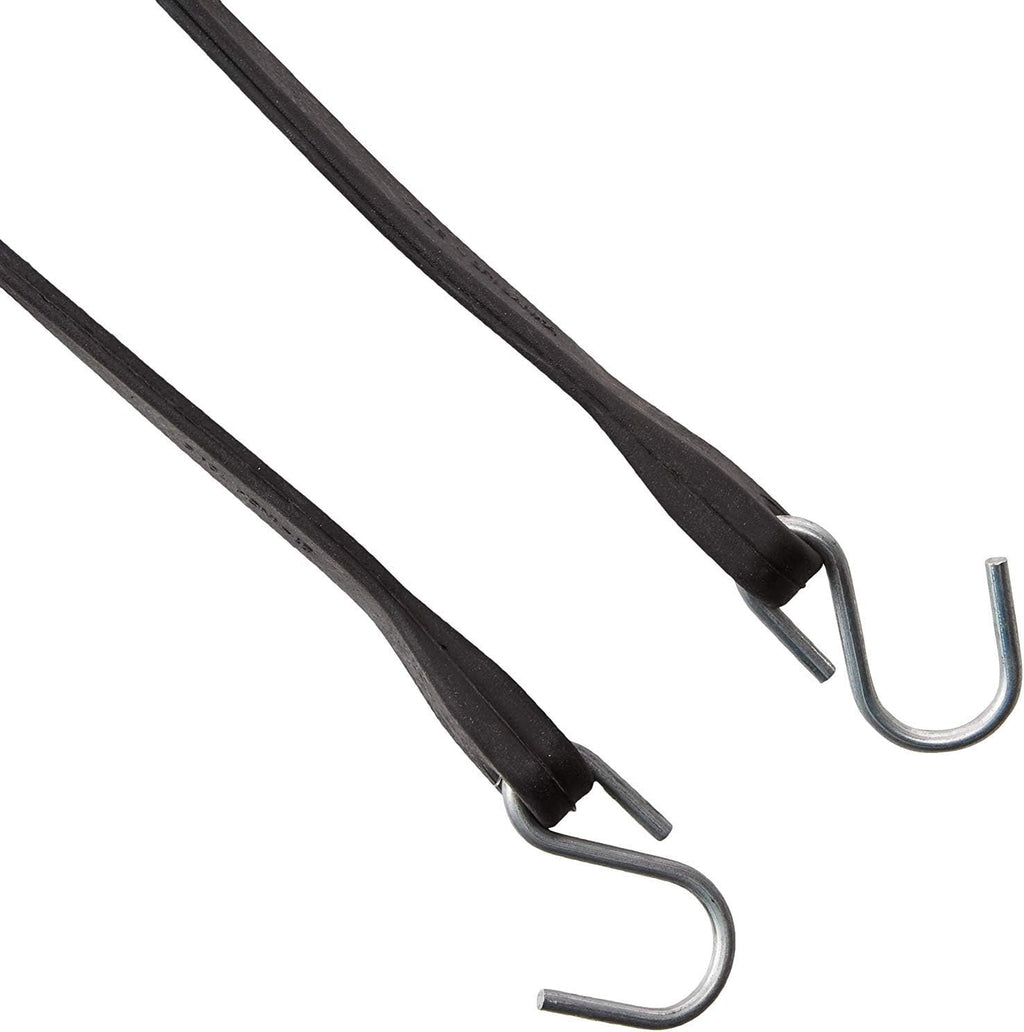 Pack of 25 41 inch Rubber Bungee Cords with Metal S Hooks C148907