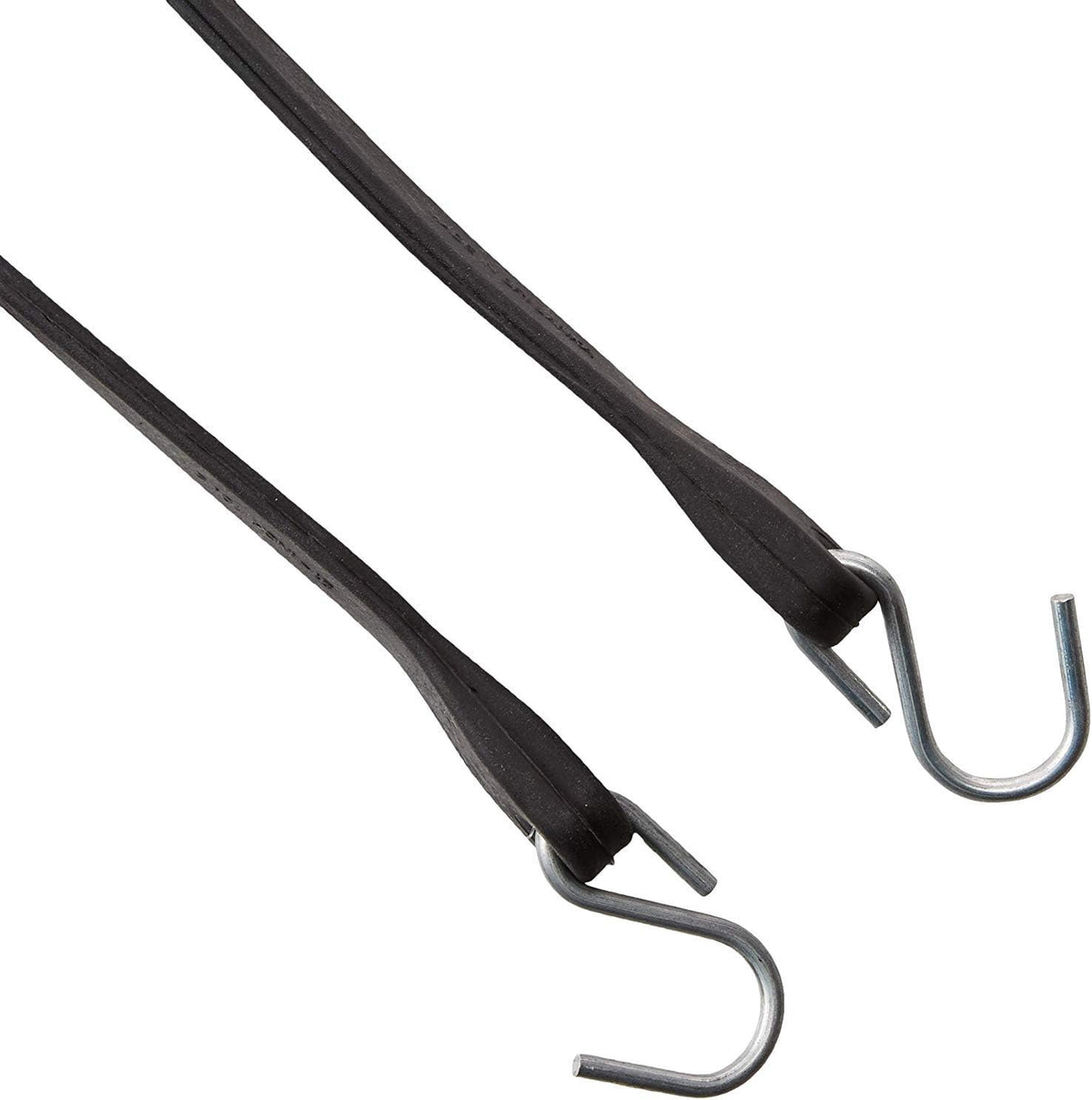 Pack of 25 41 inch Rubber Bungee Cords with Metal S Hooks C148907