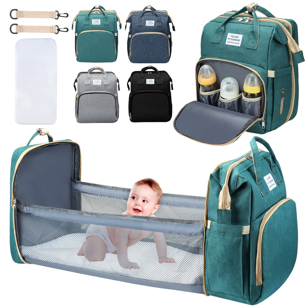 Waterproof 3 in 1 Diaper Bag Backpack with Changing Pad T754