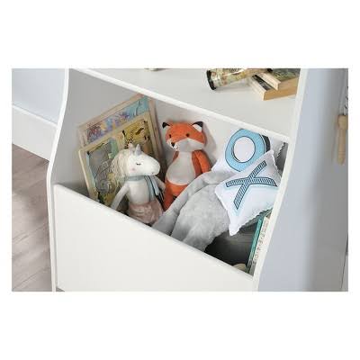 Soft White 3-Shelf Kids Bookcase V687291