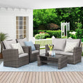 Gray Rattan Wicker Outdoor Patio Furniture Set B7181