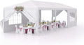 10'x30' Heavy Duty White Waterproof Outdoor Canopy S1087