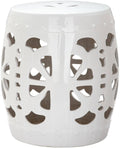 Antique White Garden Stool K841
