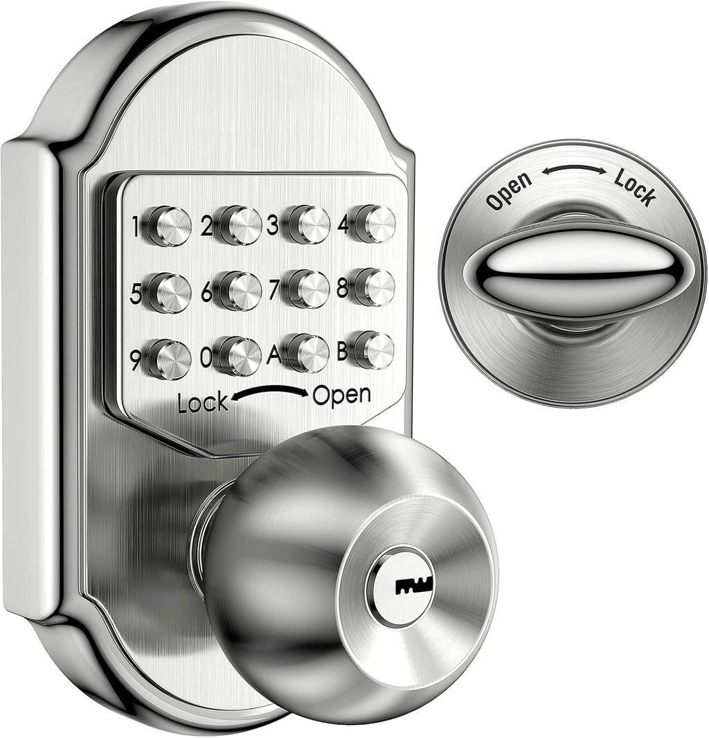 Keyless Entry Door Lock Deadbolt Keypad Mechanical Stainless Steel Z93112