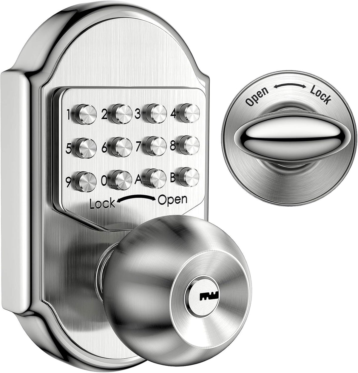 Keyless Entry Door Lock Deadbolt Keypad Mechanical Stainless Steel Z93112