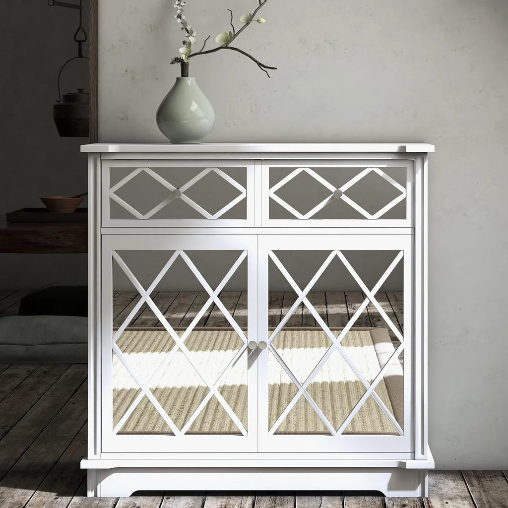 White 3 Drawer Dresser R21576