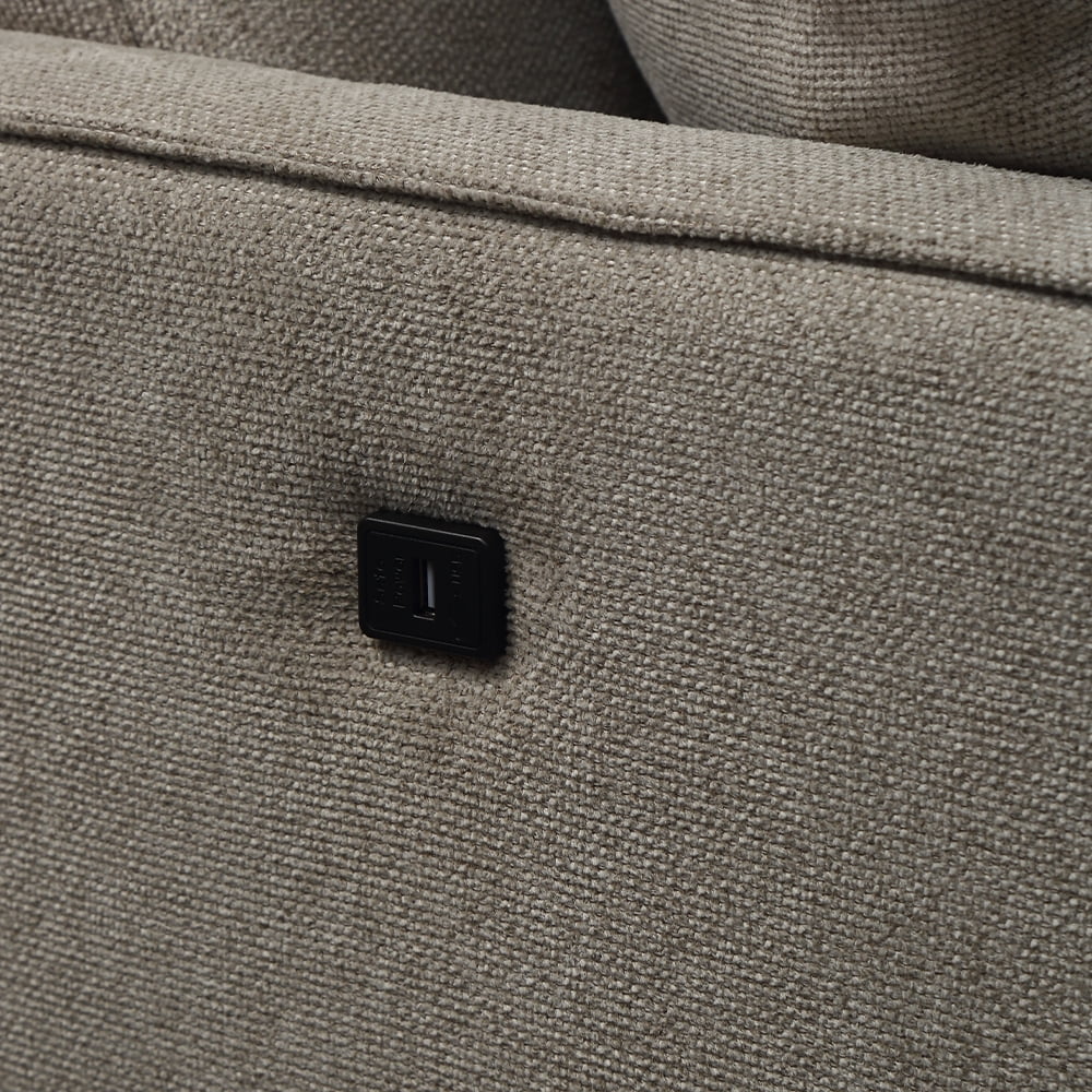 Cream 2 Seater Sofa with Waterproof Fabric S63617