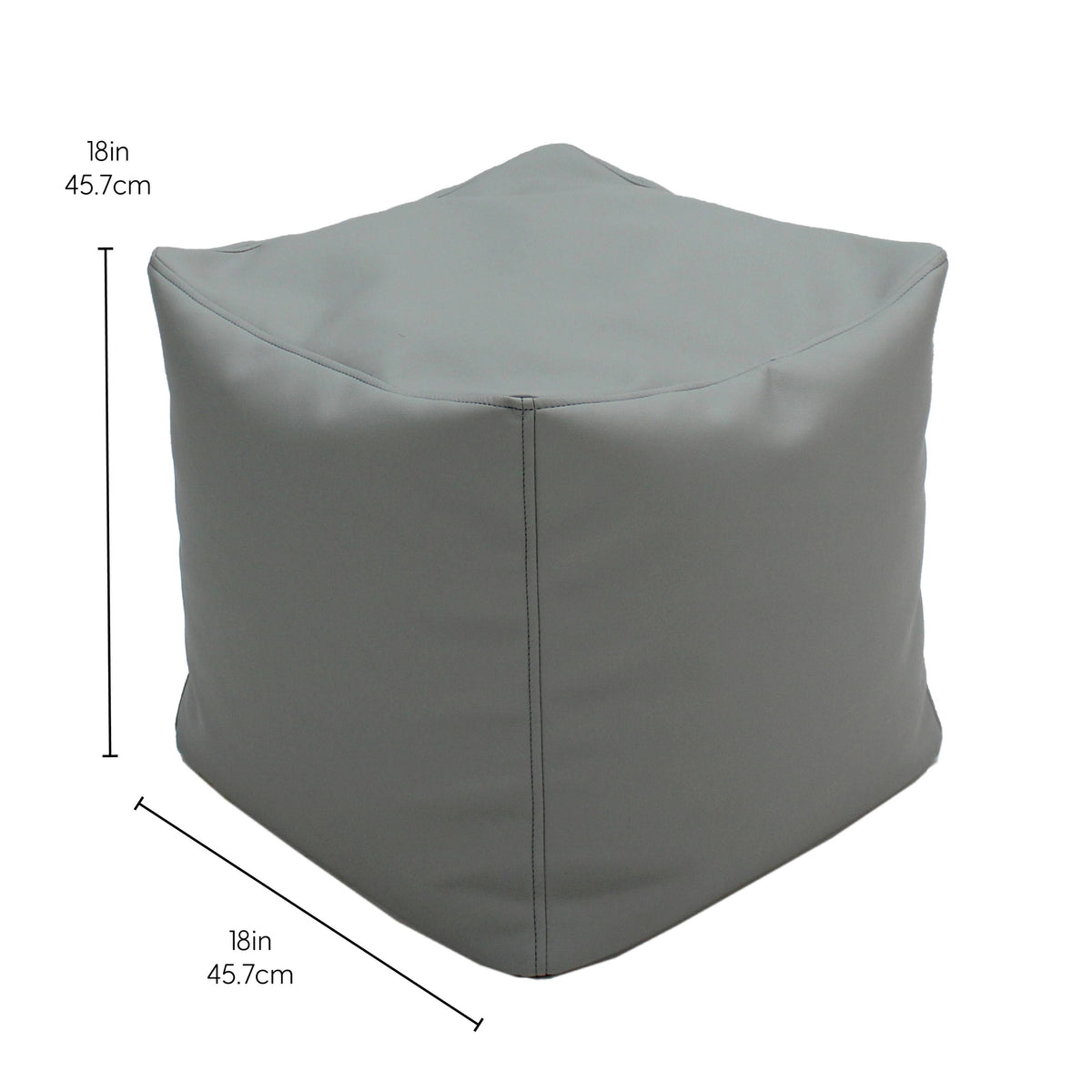 Raspberry Square Bean Bag Pouf Z618182