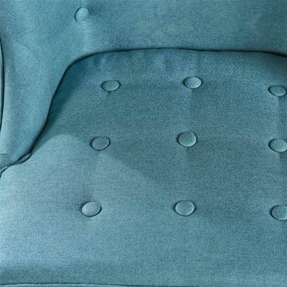 Dark Teal Fabric Occasional Chair F89239