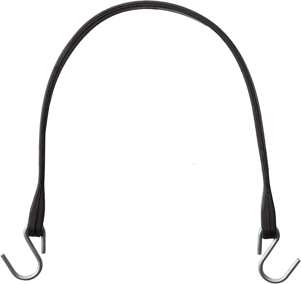 Pack of 25 41 inch Rubber Bungee Cords with Metal S Hooks C148907