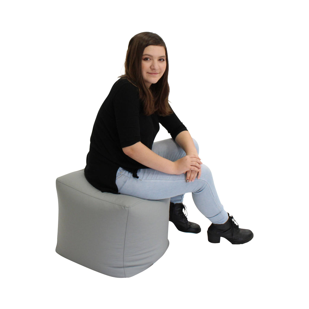 Raspberry Square Bean Bag Pouf Z618182