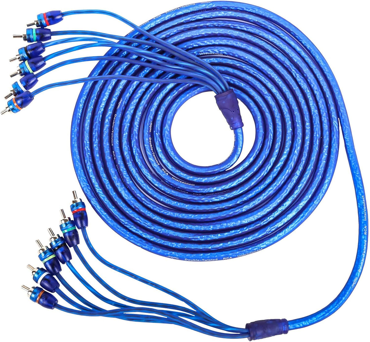 6-Channel Twisted Pair RCA Interconnect Cable U530262