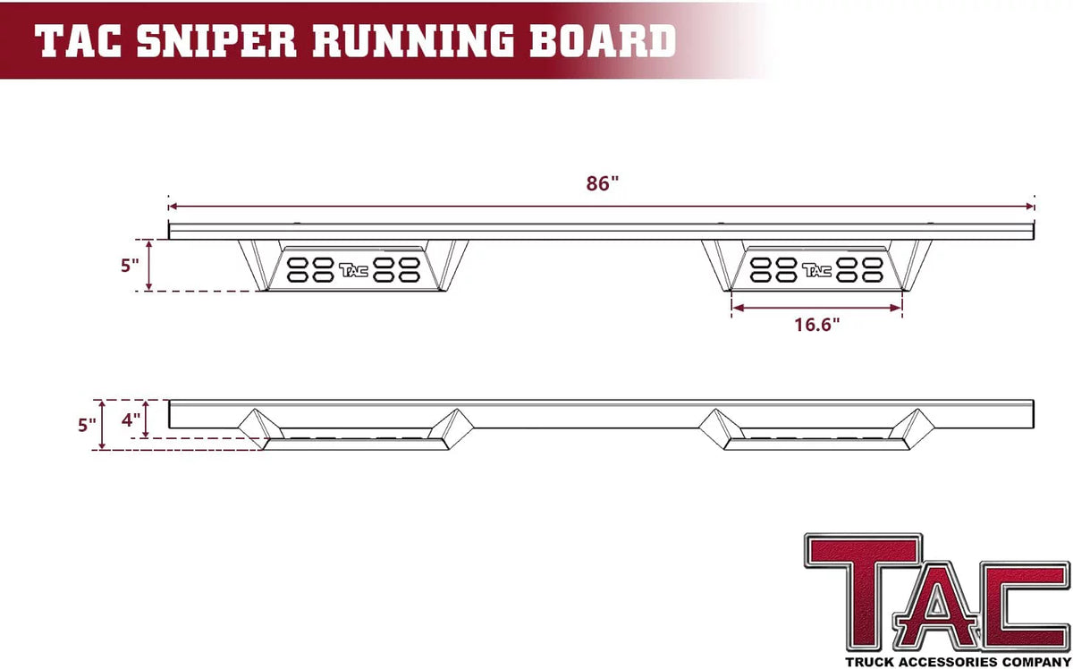 Running Boards Side Steps Nerf Bars 2pcs W185498