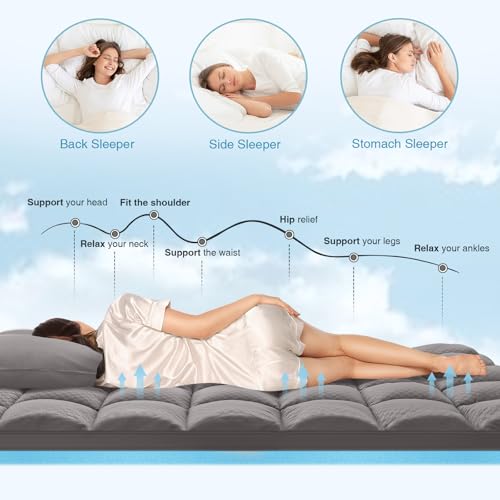 King Size 4 Inch Memory Foam Mattress Topper K919