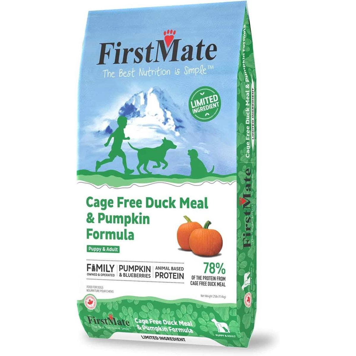 Limited Ingredient Cage-Free Duck Meal & Pumpkin Formula Dry Dog Food P5395