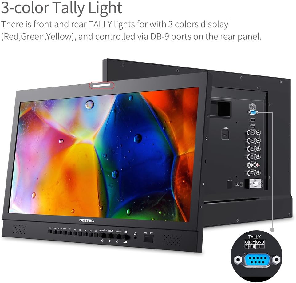 21.5 Inch Broadcast Production LCD Monitor 3G SDI 4K HDMI IPS Full HD J34632