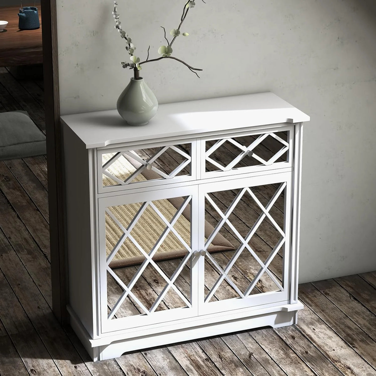White 3 Drawer Dresser R21576