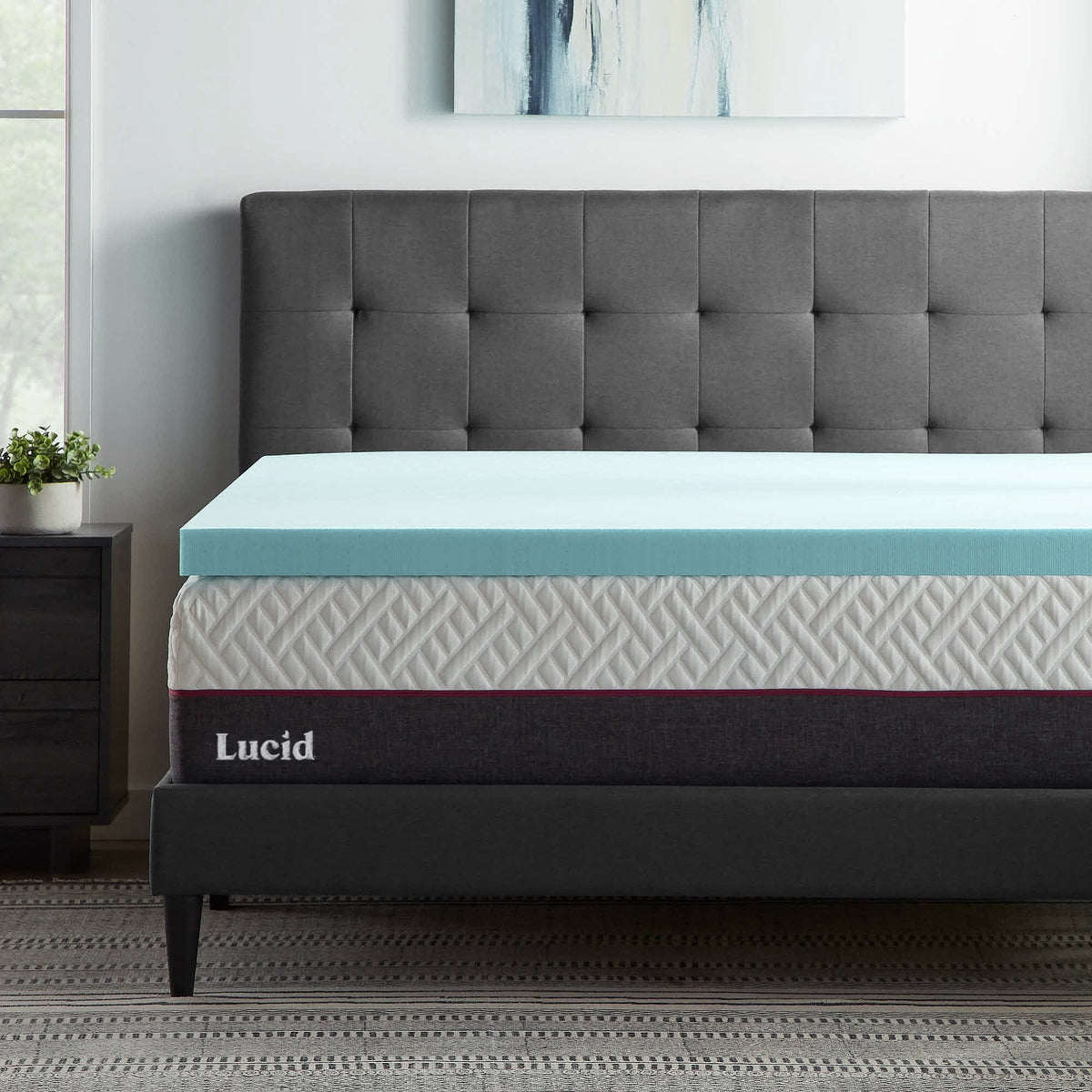 3" Cooling Gel Memory Foam Mattress Topper, Twin-XL B11032