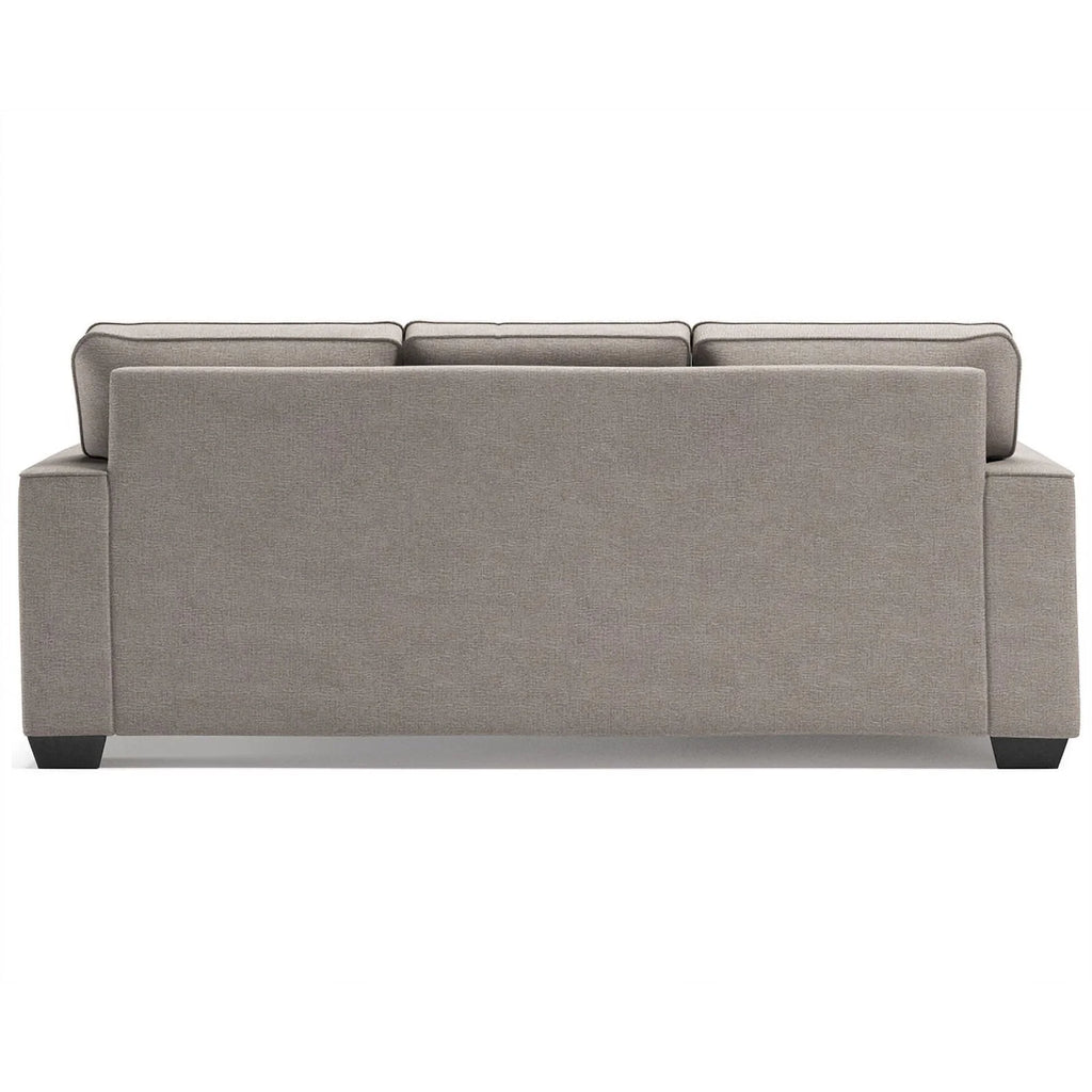 Stone Light Gray Fabric & Wood Sofa Chaise T12540