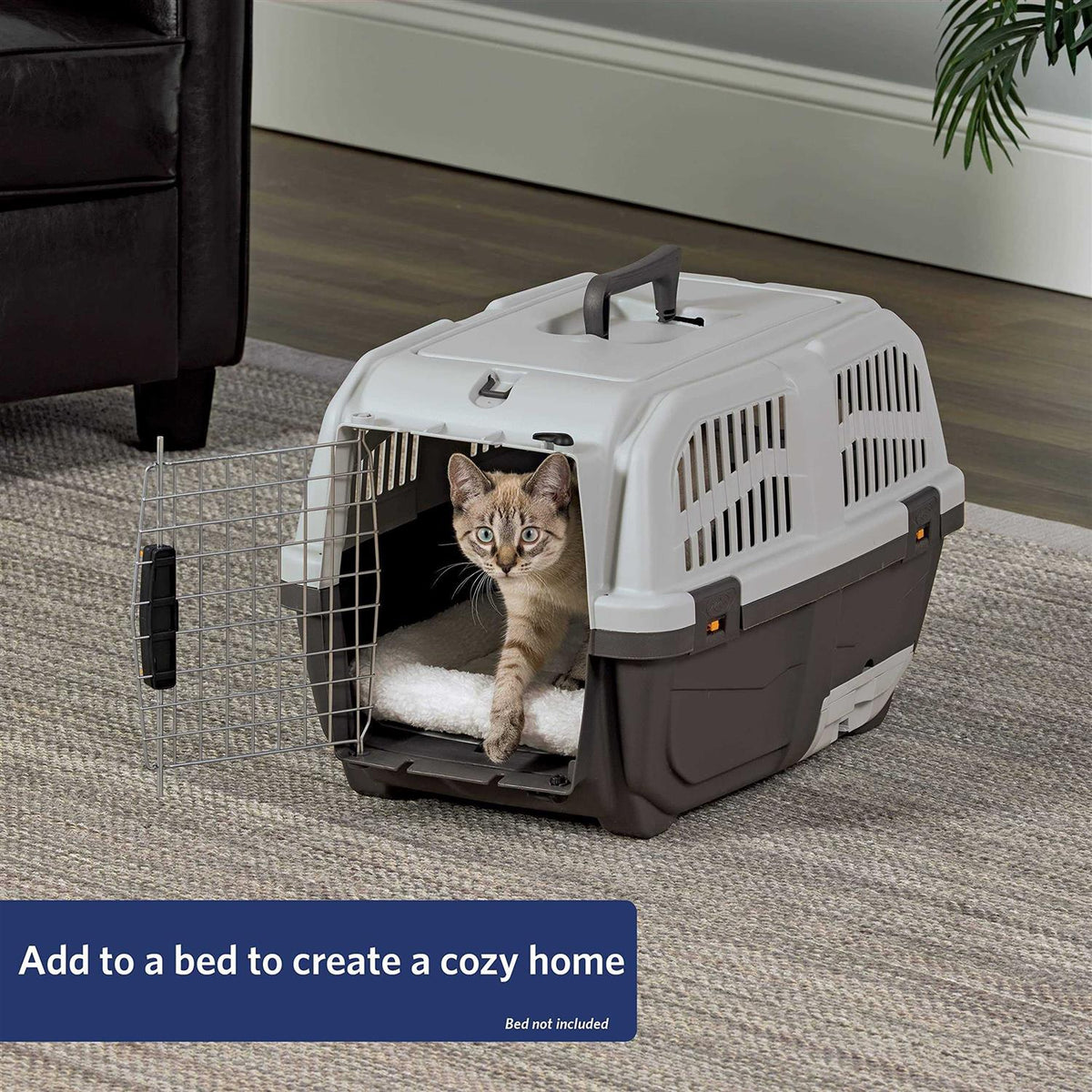 24” Plastic Cat Carrier with Litter Pan C4330