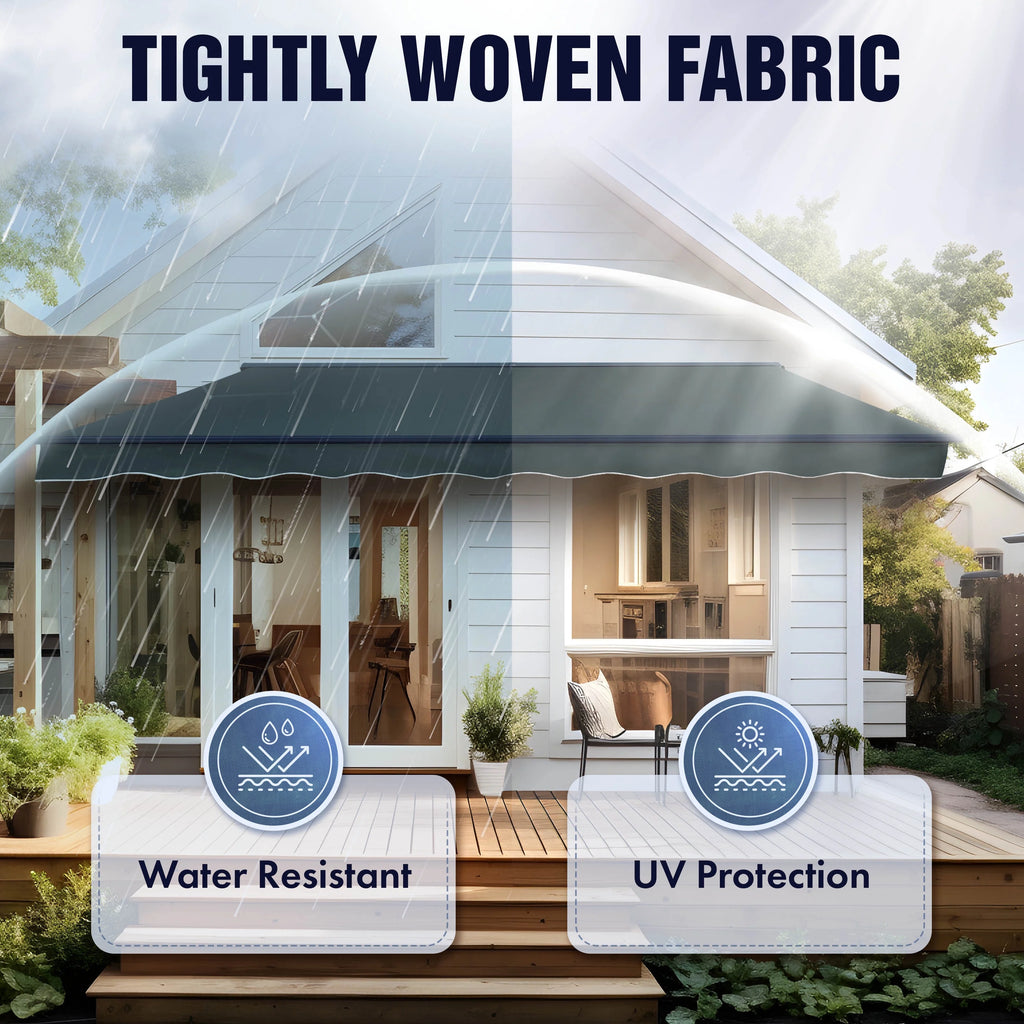 13' x 10' Retractable Patio Awning Canopy I625412