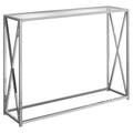 Metal Chrome Narrow Accent Table O4818