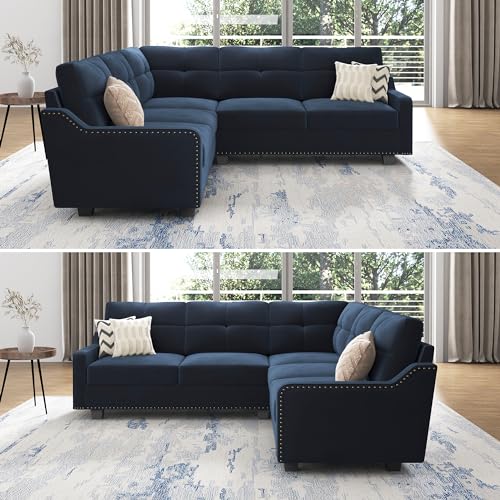Dark Grey Convertible Sectional Sofa D715029