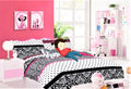 6 Piece Twin Pink Comforter and Sheet Set K926