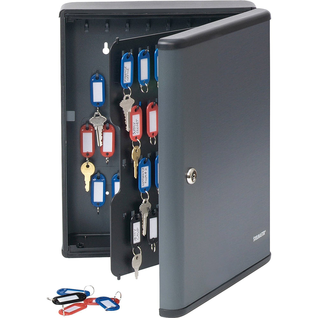 90-Key Steel Security Key Cabinet P8979