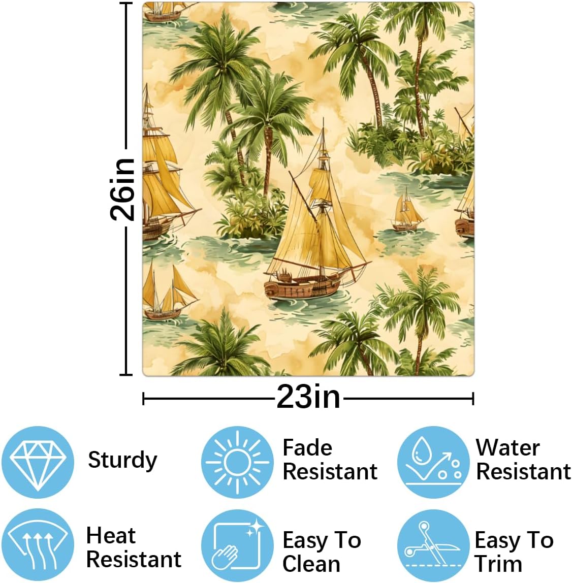 Magnetic Dishwasher Cover 23 x 26 Inches V525