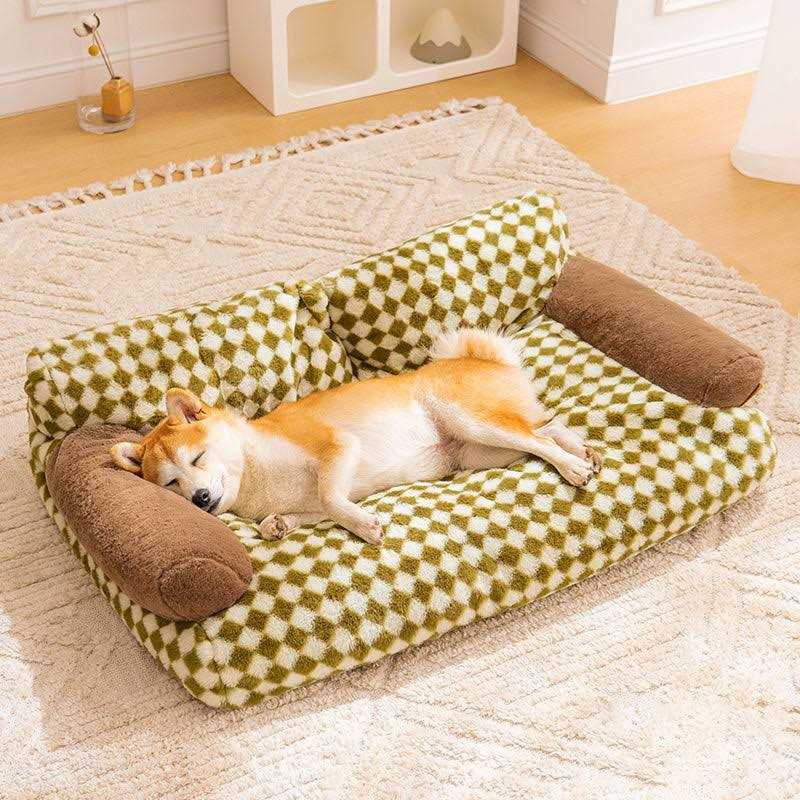 Plaid Dog & Cat Couch Bed N81238