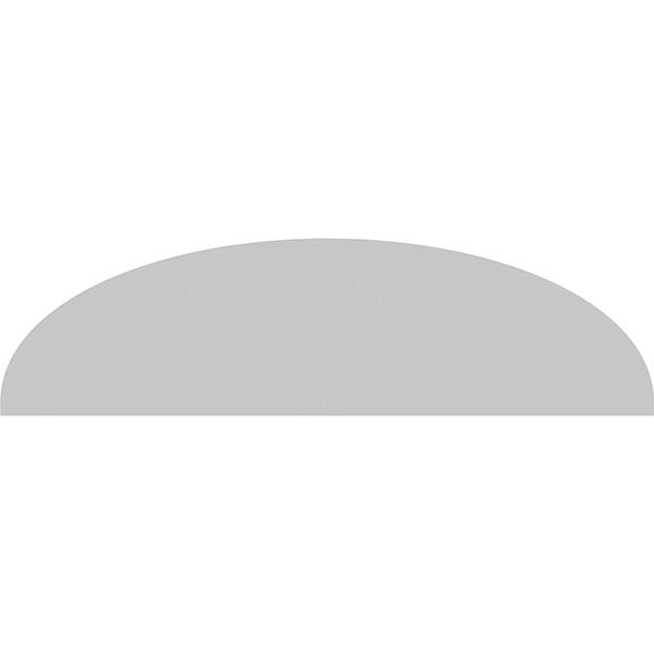 46x22W x 12-1/2x22H x 2x22P Elliptical Sunburst PVC Pediment H5686