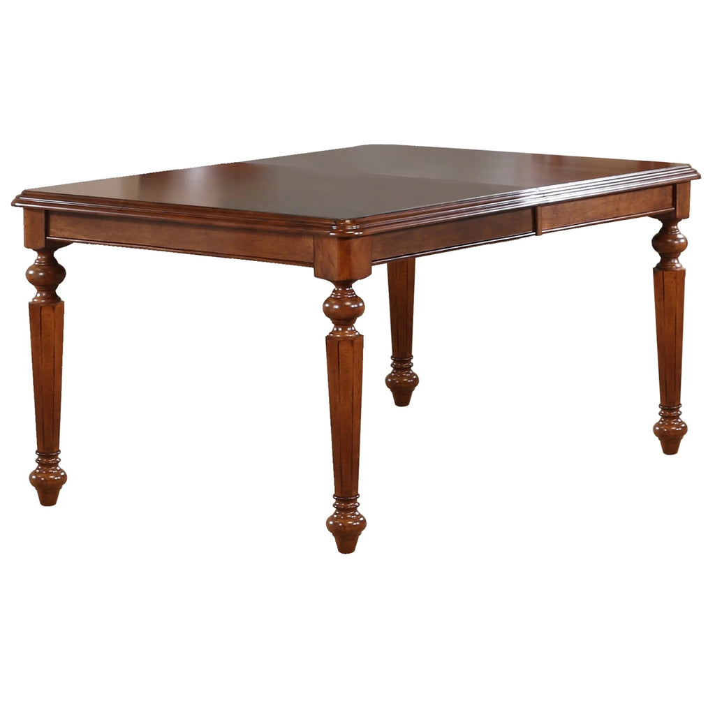 Brown Wood 8PC Extendable Dining Table Set N685