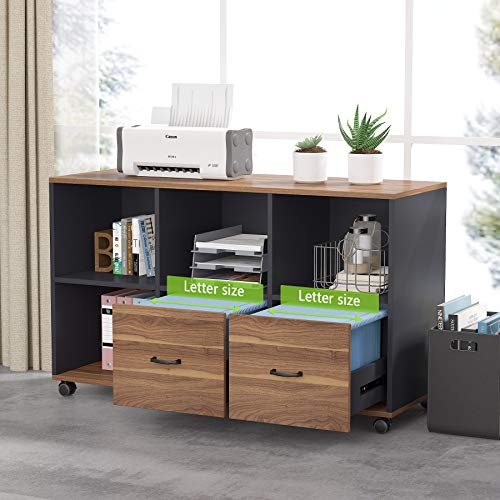 63 inches L-Shaped Computer Desk with File Cabinet and Drawers V3724