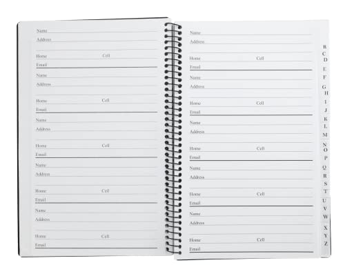 Black 8 x 5 inches Address and Telephone Book 2-Pack P44904