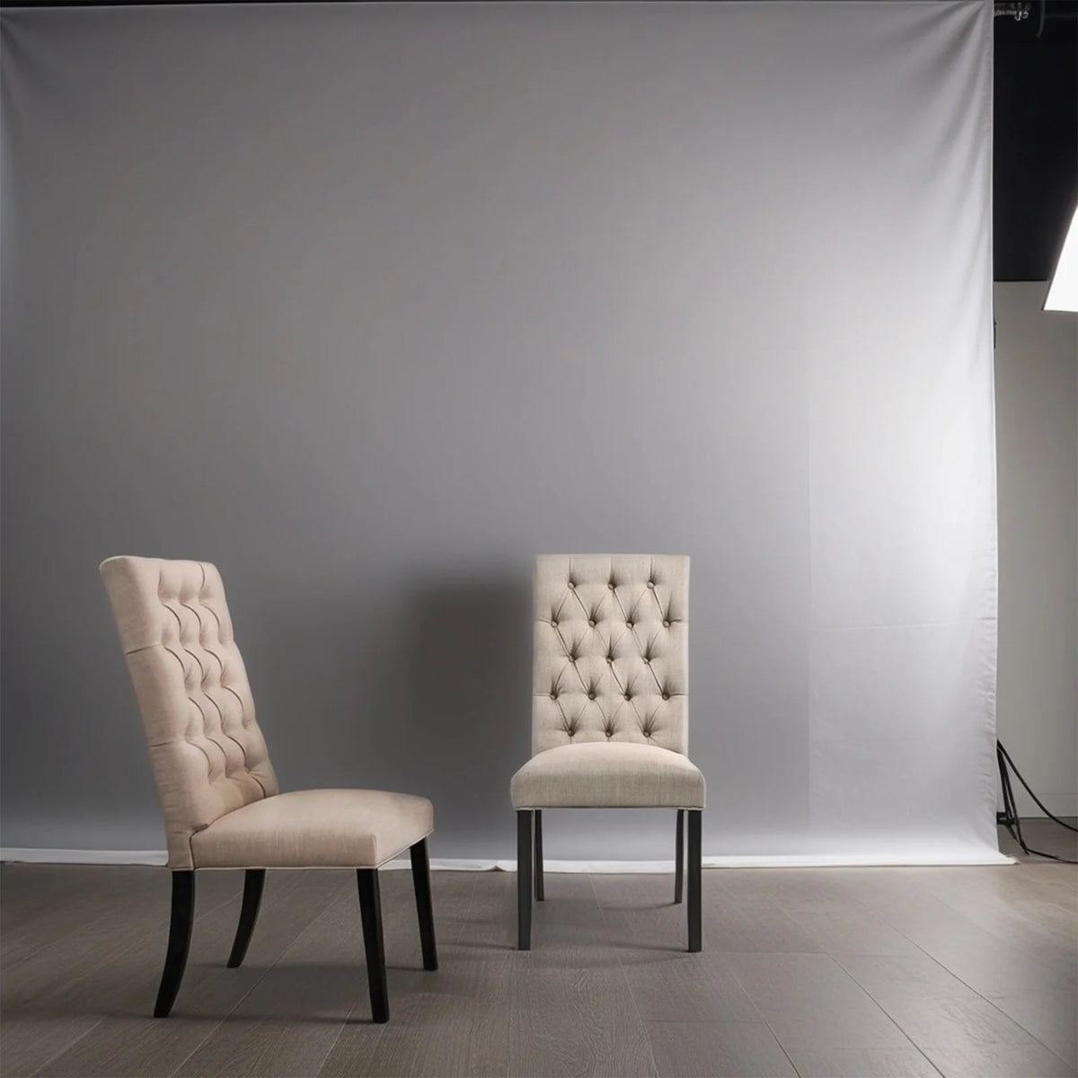 Light Brown Dining Chairs Set of 2 S361