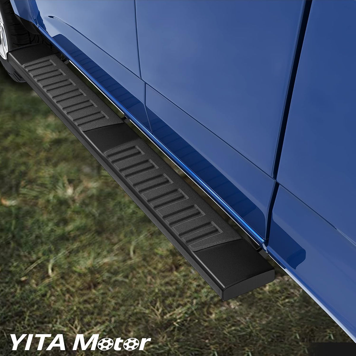 6 Inches Aluminum Black Running Boards V125196