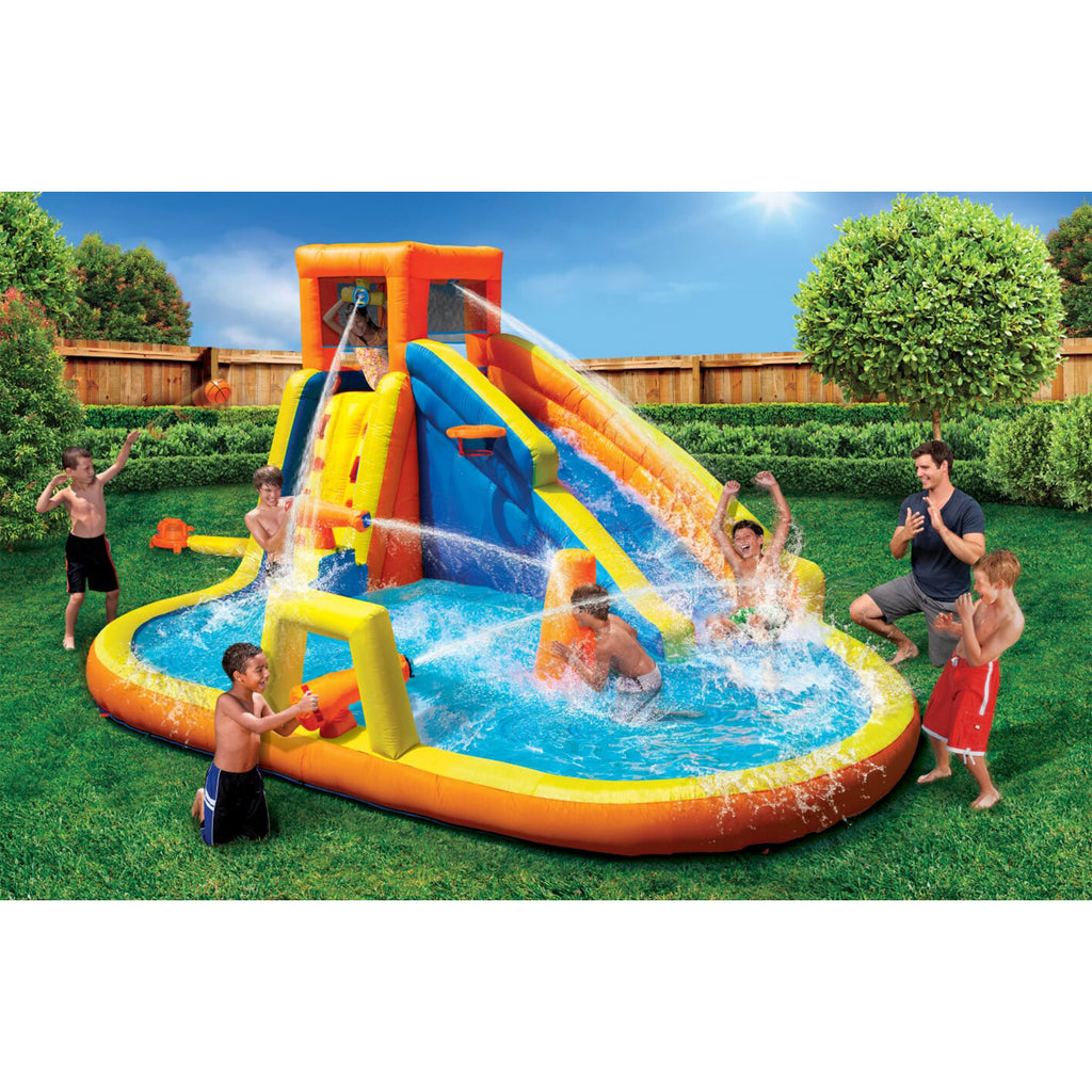 Inflatable Battle Blast Adventure Park with Motor and Battle Bop Combo D841780